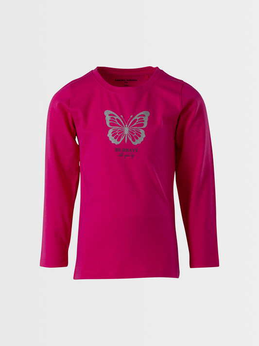 Shiny Butterfly | Dievčenské tričko s dlhým rukávom