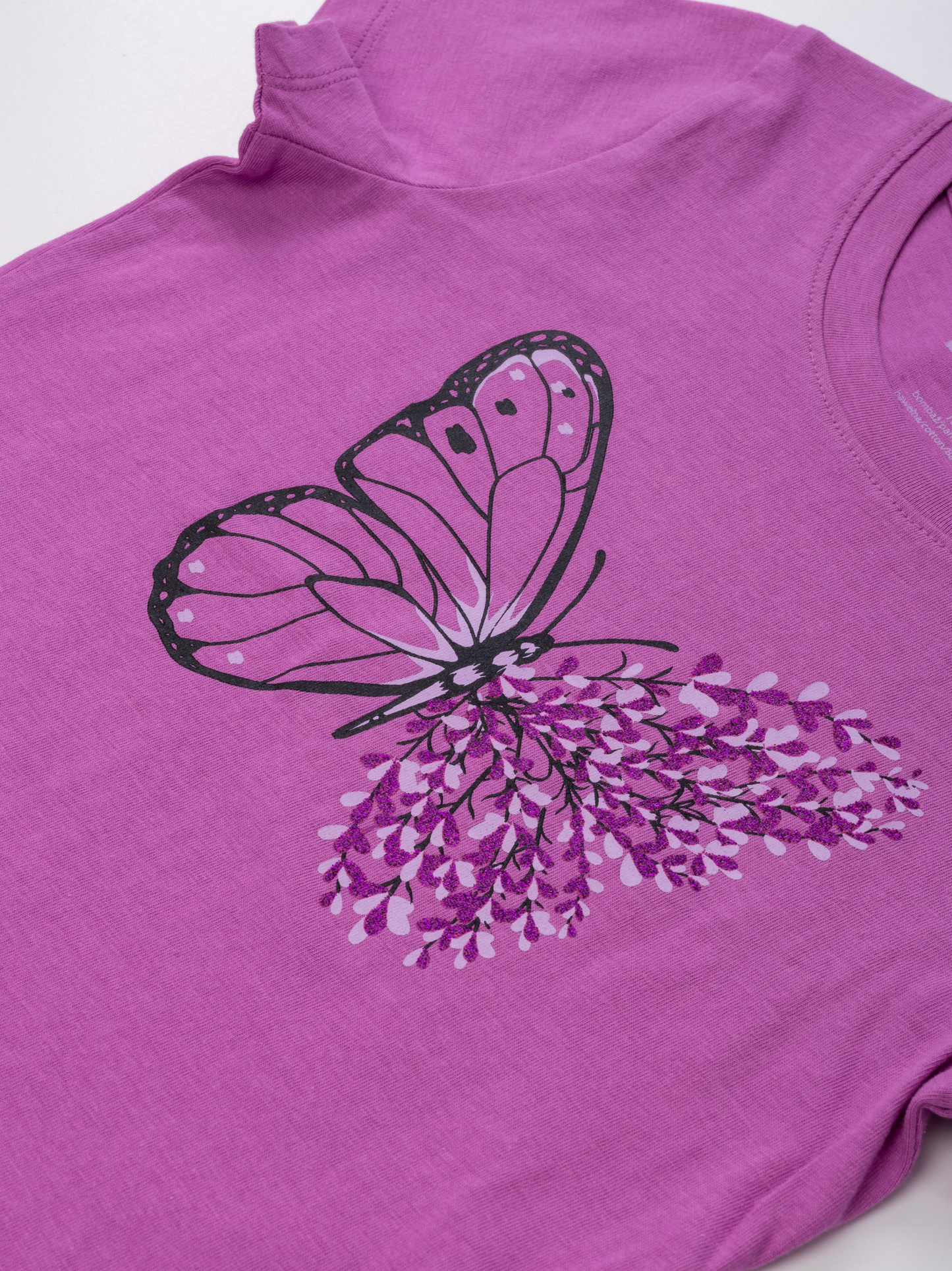 Violet Butterfly | Dievčenské tričko s krátkym rukávom