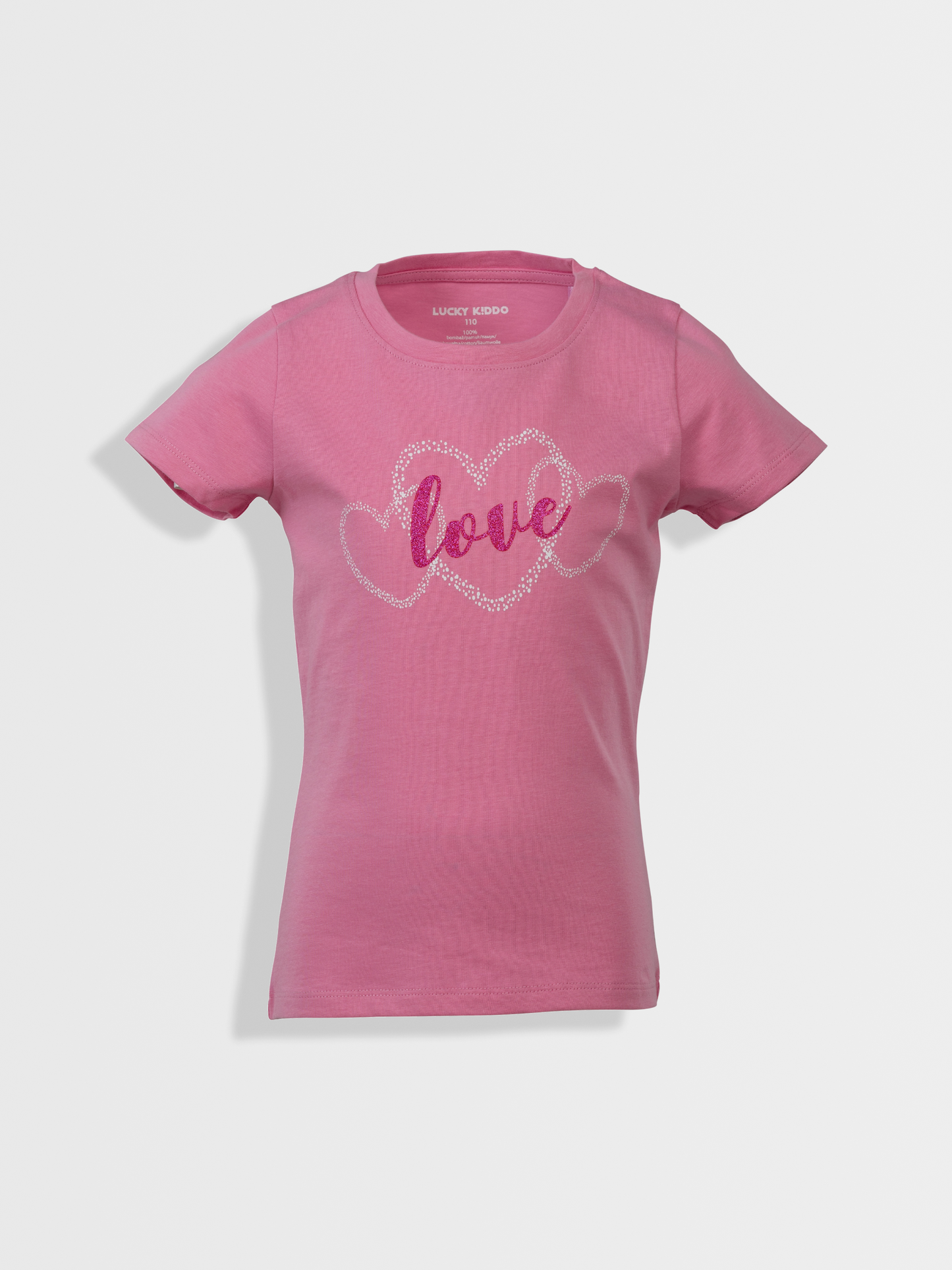 Pink Love | Dievčenské tričko s krátkym rukávom