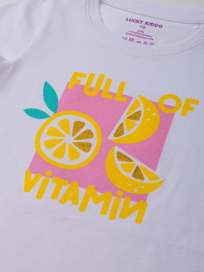 Lemon Vitamins | Dievčenské tričko s krátkym rukávom