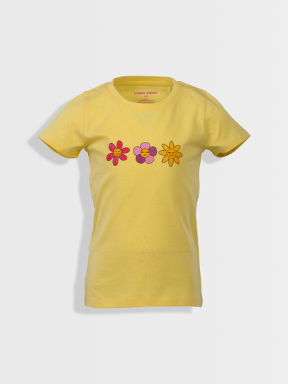 Yellow Flowers | Dievčenské tričko s krátkym rukávom
