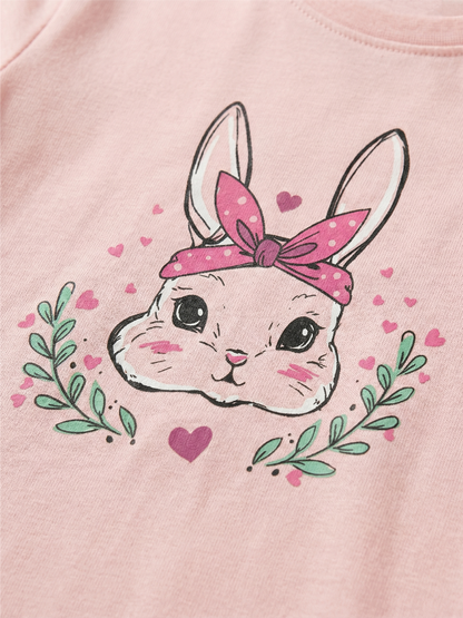Fluffy Friend | Dievčenské tričko s krátkym rukávom