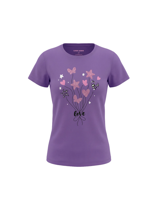 Love Balloon Bouquet | Dievčenské tričko s krátkym rukávom