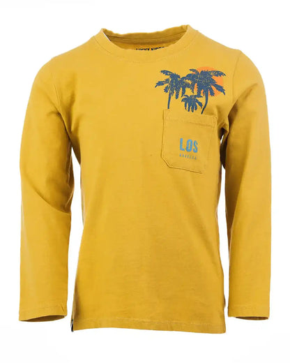 Yellow Palm | Chlapčenské tričko s dlhým rukávom