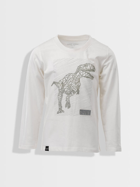 White Star Dino | Chlapčenské tričko s dlhým rukávom
