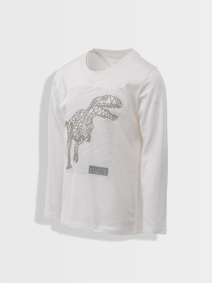 White Star Dino | Chlapčenské tričko s dlhým rukávom