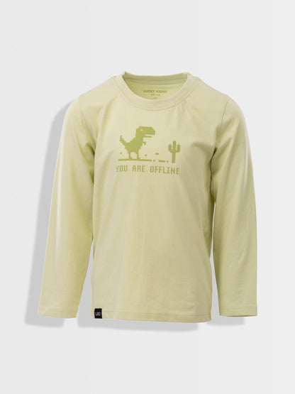Aloe Wash Dino | Chlapčenské tričko s dlhým rukávom