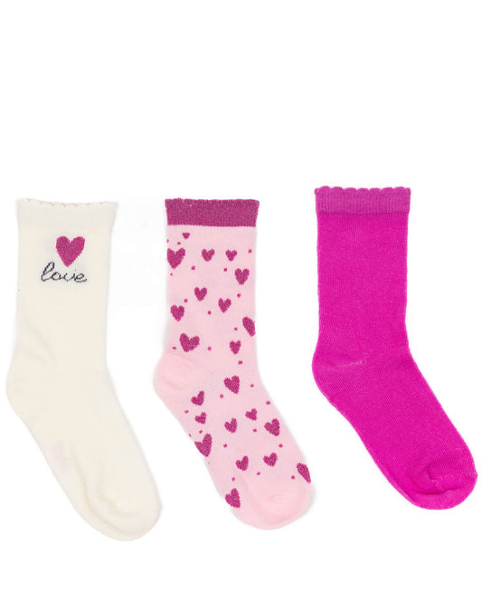 Dievčenské ponožky LOVE 3 kusy