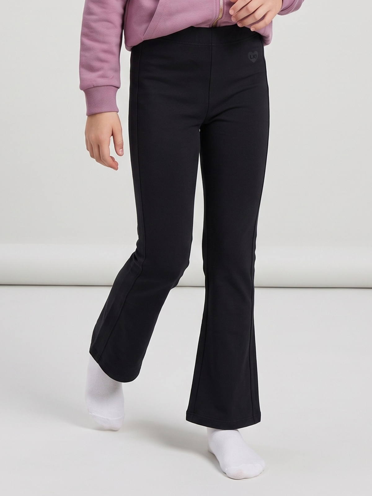 Solid black | Dievčenské legíny do zvona