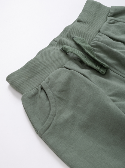 Dusty green | Chlapčenské cargo tepláky