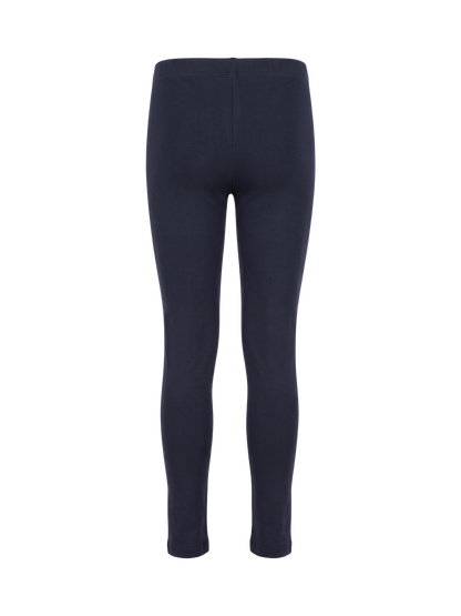 Solid Black | Dievčenské legíny - klasický strih
