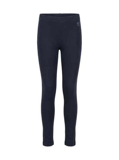 Solid Black | Dievčenské legíny - klasický strih