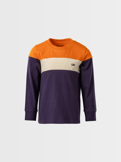 Color Block | Chlapčenské tričko s dlhým rukávom