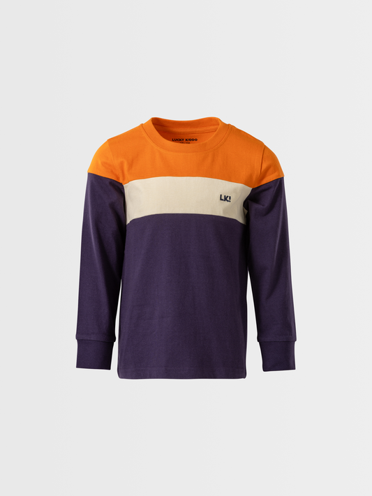 Color Block | Chlapčenské tričko s dlhým rukávom