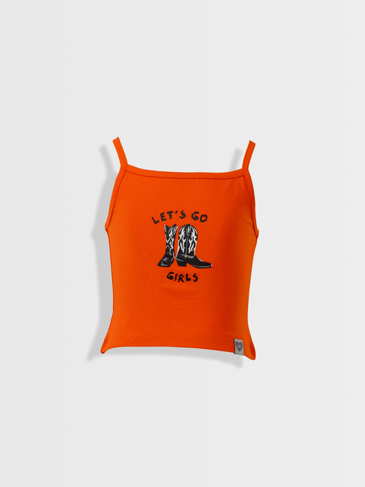 Let's go Girls Tangerine Twist | Dievčenské tričko bez rukávov