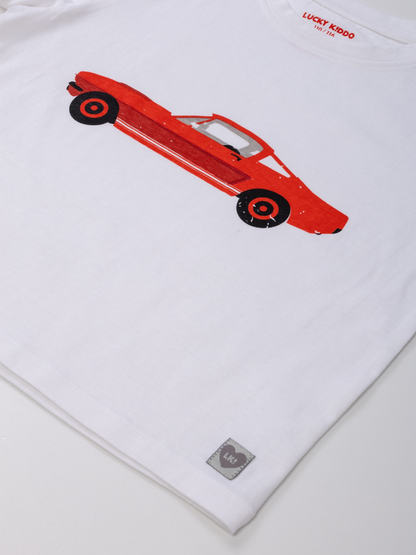 Red Car | Dievčenské tričko s krátkym rukávom