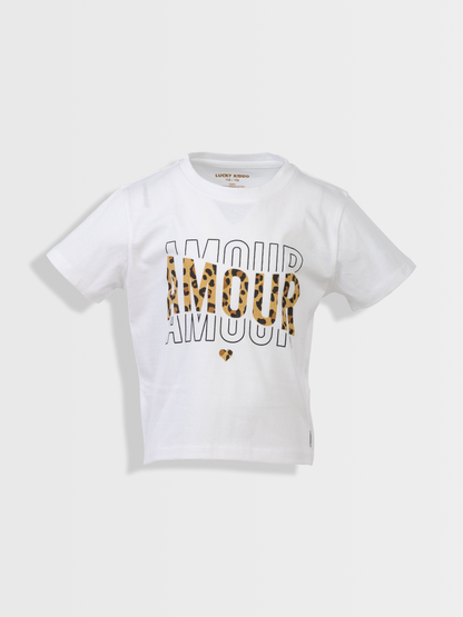 Amour, Amour, Amour | Dievčenské tričko s krátkym rukávom