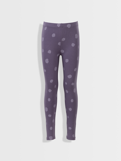 Purple Ash Dots | Dievčenské legíny