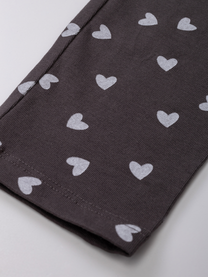 Paris Grey Hearts | Dievčenské legíny
