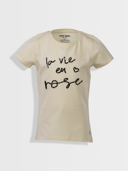 La vie en rose Vanilla | Dievčenské tričko s krátkym rukávom
