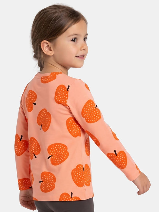 Peach Ambere Apples | Dievčenské tričko s dlhým rukávom