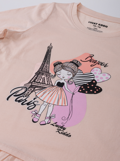 Bonjour Paris Pearl | Dievčenské tričko s dlhým rukávom
