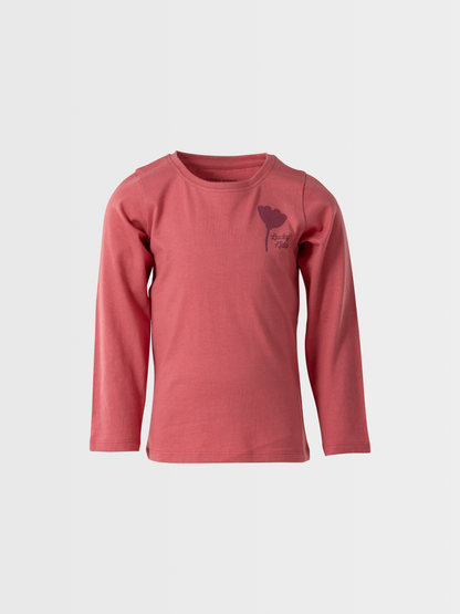 Rose Pink | Dievčenské tričko s dlhým rukávom