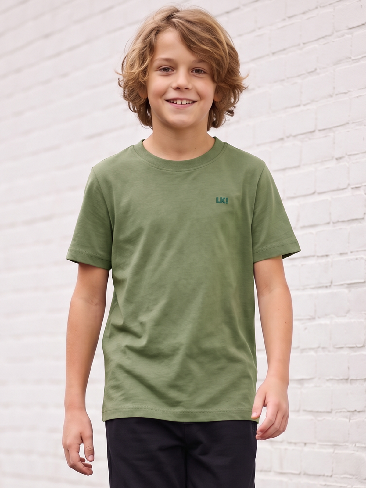 Moss Logo | Chlapčenské tričko s krátkym rukávom - klasický strih
