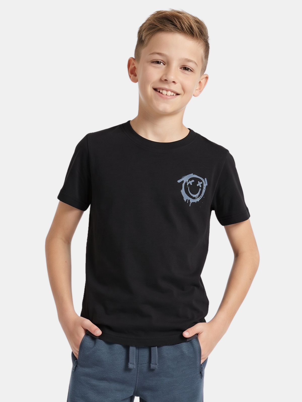 Onyx Smiley | Chlapčenské tričko s krátkym rukávom - klasický strih