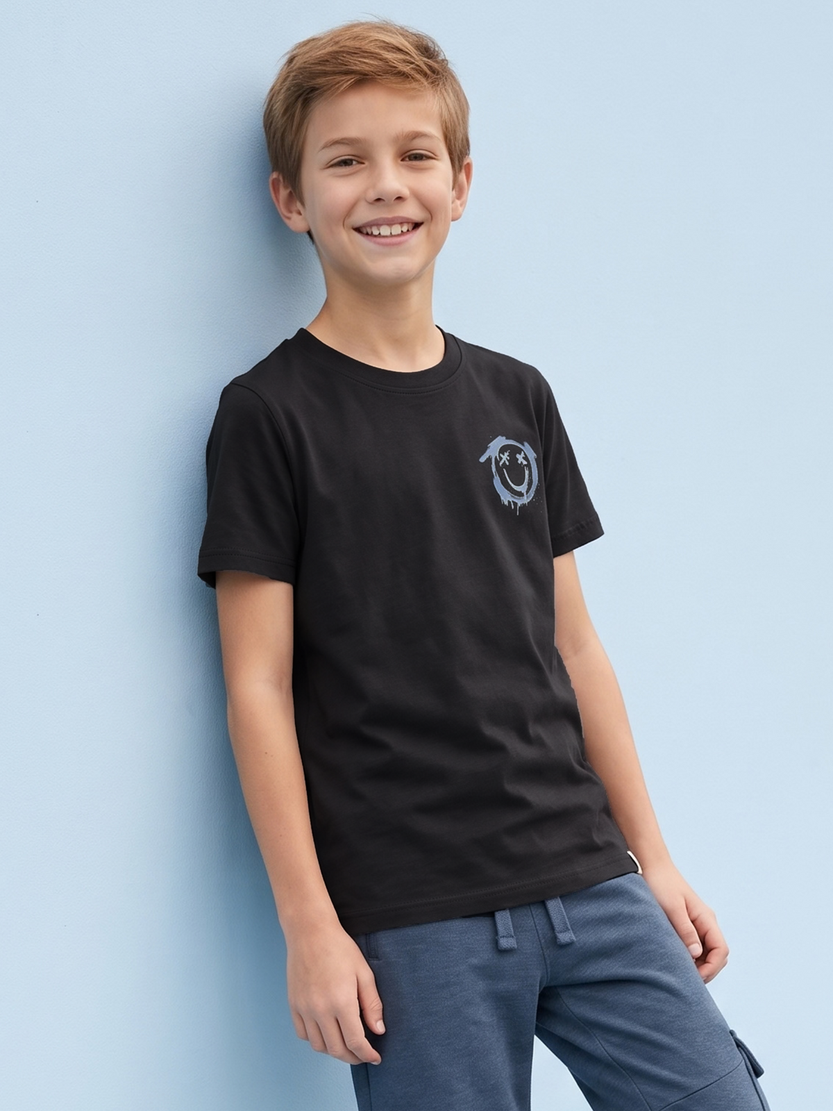 Onyx Smiley | Chlapčenské tričko s krátkym rukávom - klasický strih