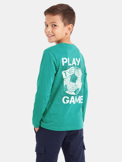 Play The Game | Chlapčenské tričko s dlhým rukávom - klasický strih