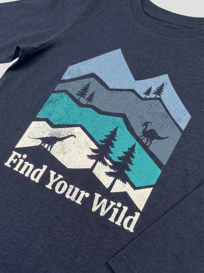 Find Your Wild | Chlapčenské tričko s dlhým rukávom - klasický strih