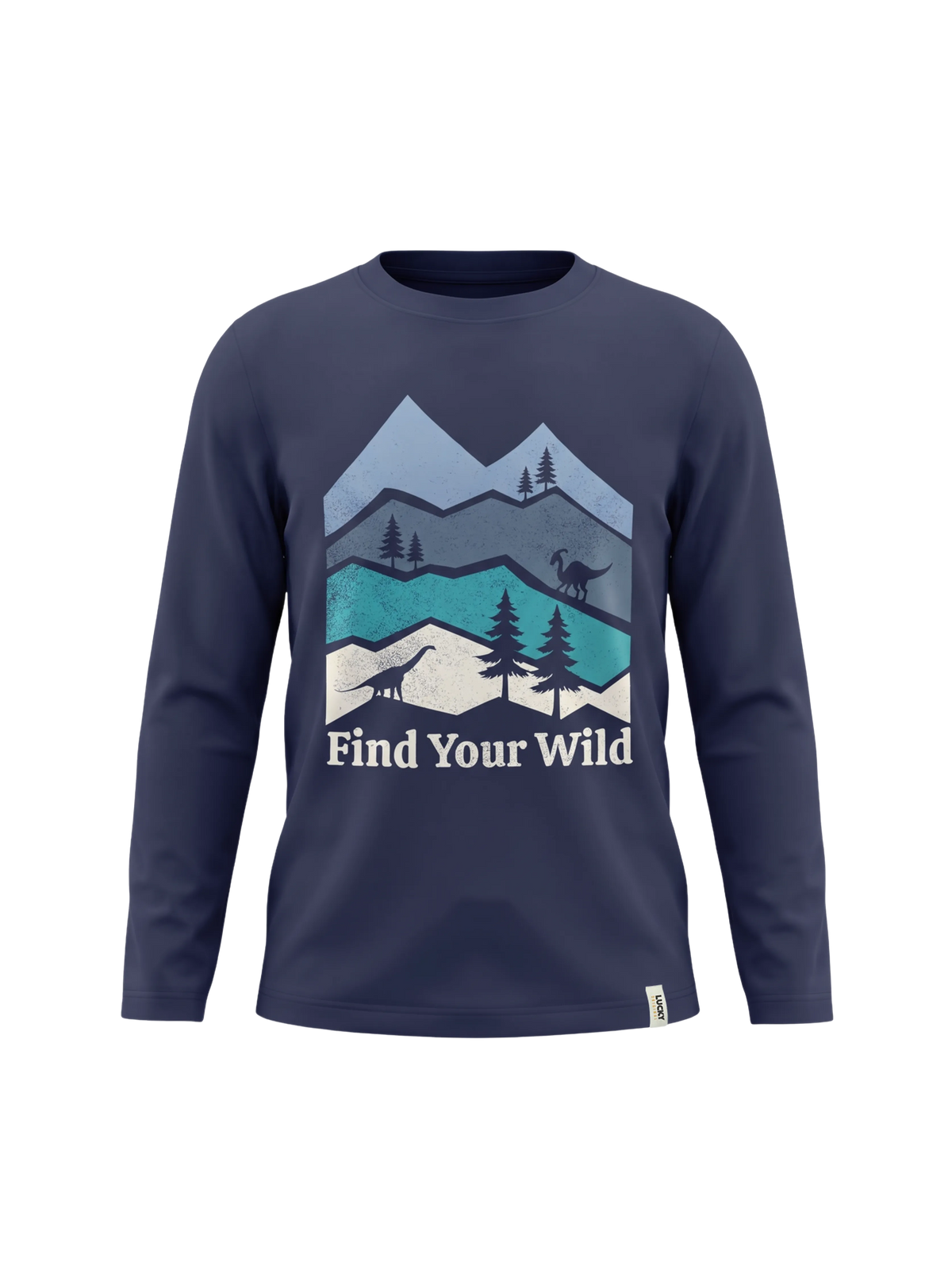 Find Your Wild | Chlapčenské tričko s dlhým rukávom - klasický strih