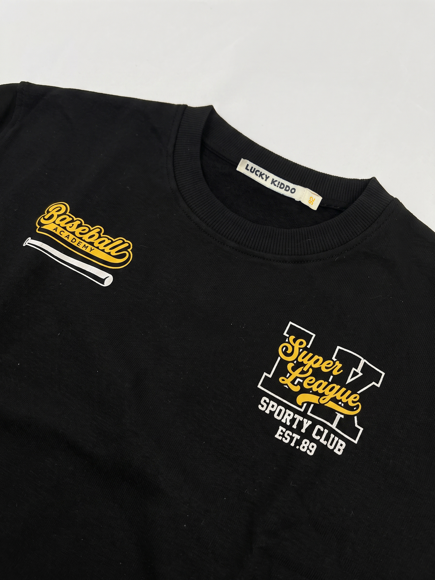 Black Logo | Chlapčenský pulóver - oversized strih