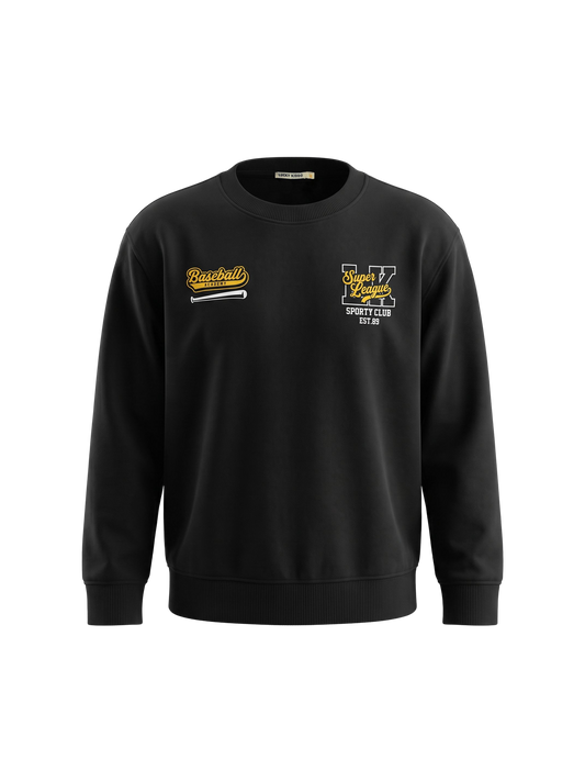 Black Logo | Chlapčenský pulóver - oversized strih