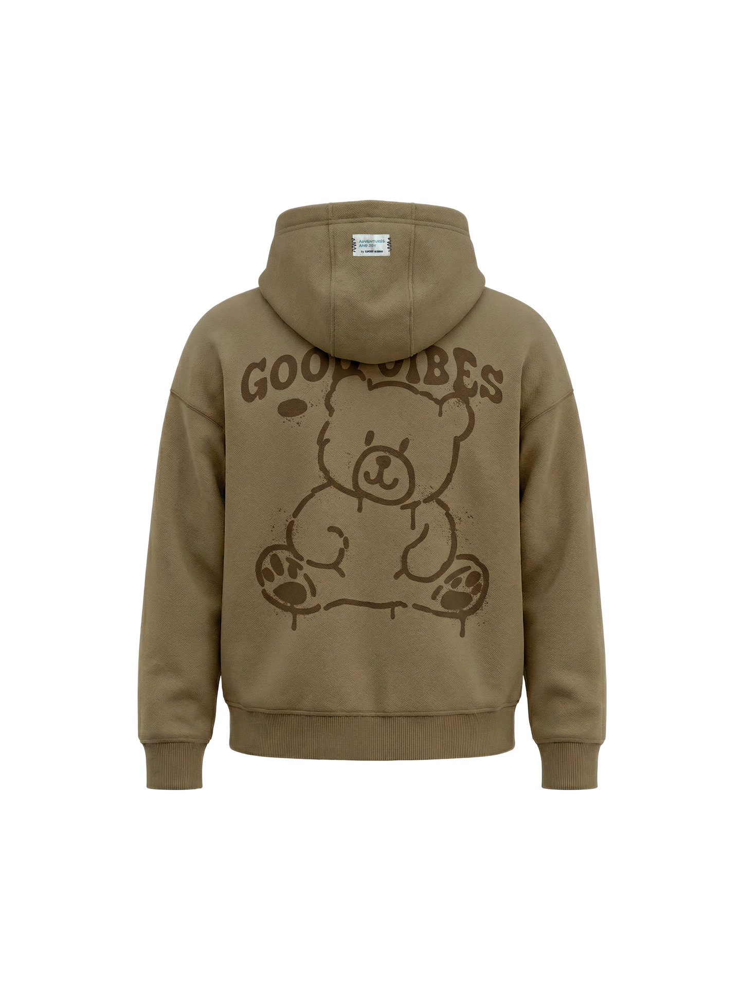 Camel Good Vibes | Zateplená chlapčenská bunda s kapucňou - oversized strih