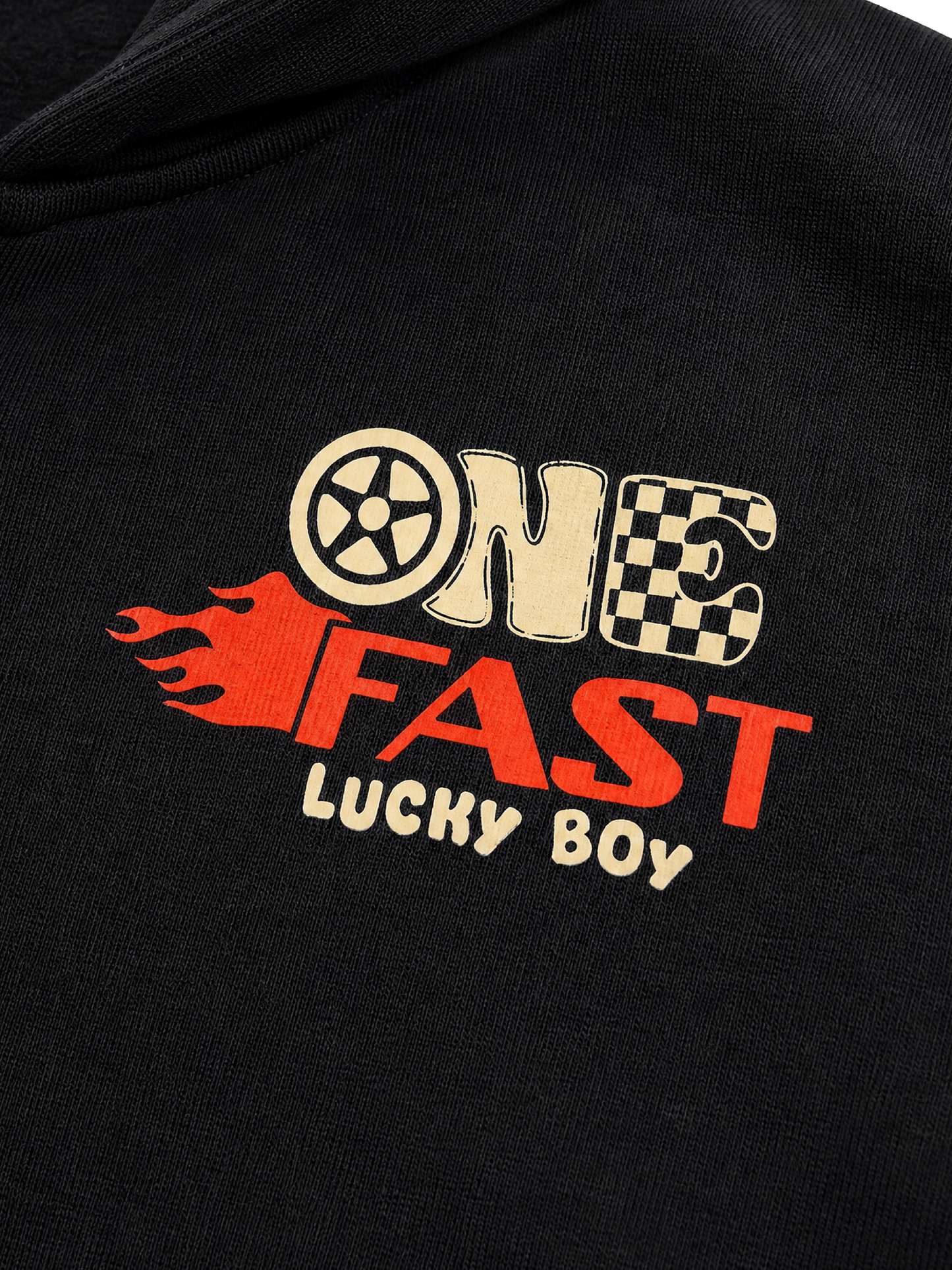 Black Fast | Zateplená chlapčenská mikina s kapucňou - klasický strih