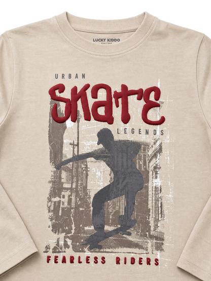 Sand Skate | Chlapčenské tričko s dlhým rukávom - klasický strih