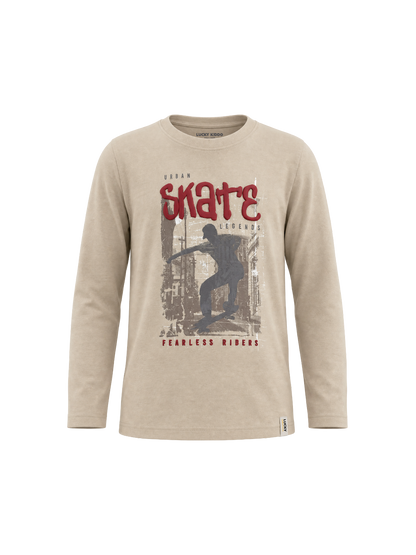 Sand Skate | Chlapčenské tričko s dlhým rukávom - klasický strih