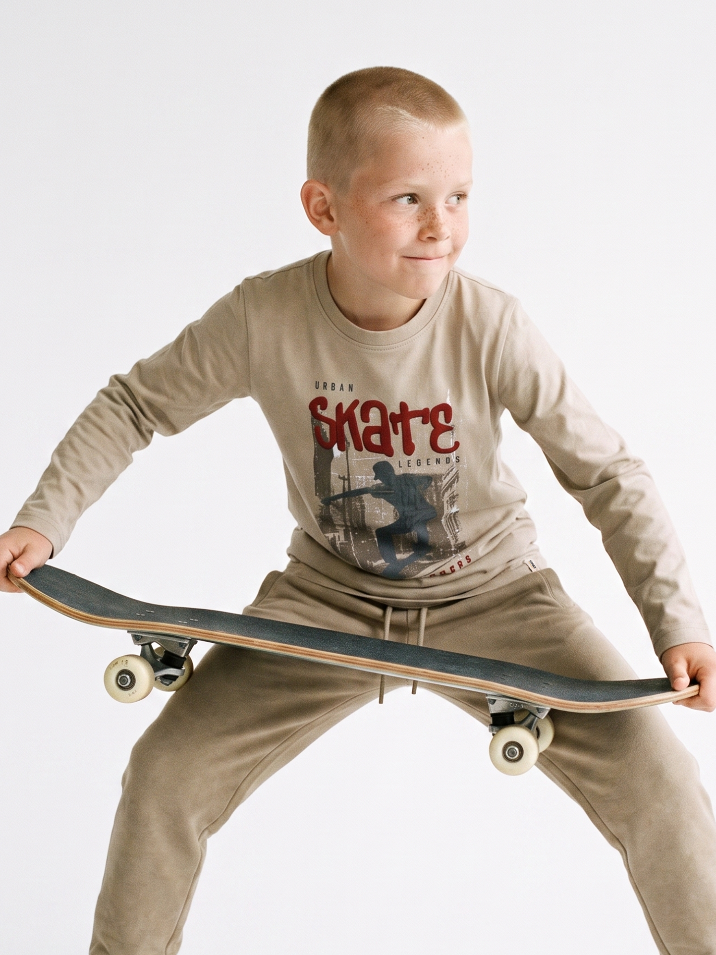 Sand Skate | Chlapčenské tričko s dlhým rukávom - klasický strih
