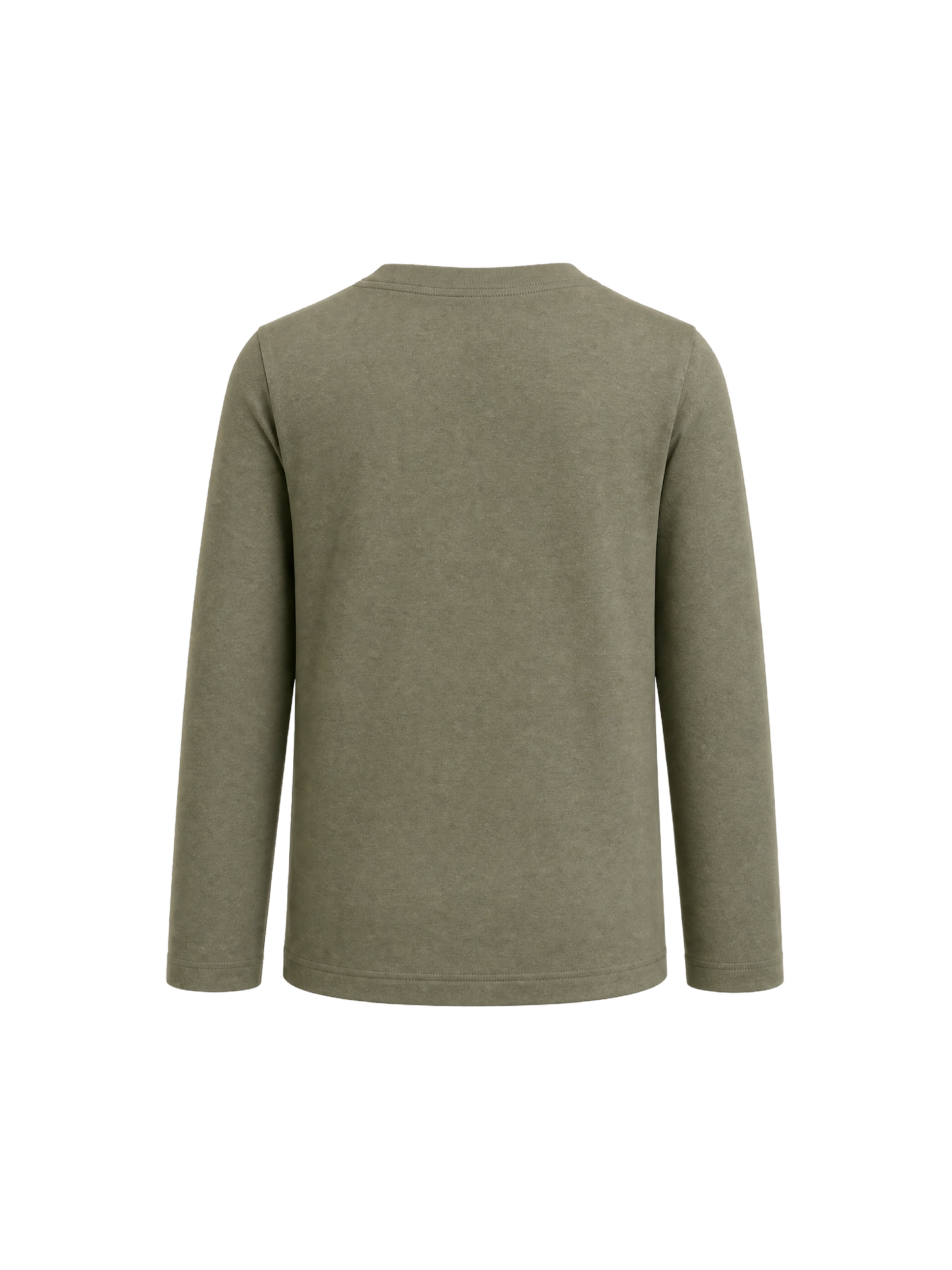 Olive Wonderland | Chlapčenské tričko s dlhým rukávom - klasický strih