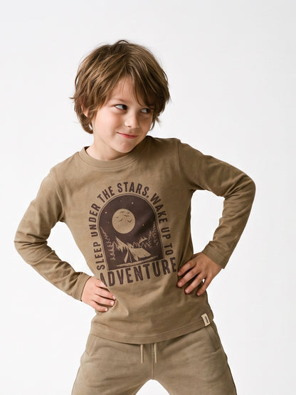 Cocoa Adventure | Chlapčenské tričko s dlhým rukávom - klasický strih