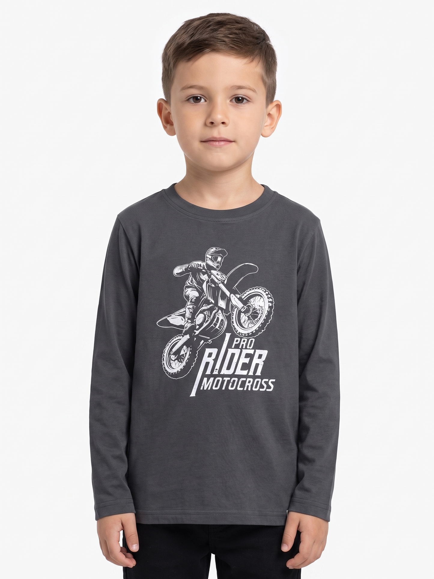 Iron Rider | Chlapčenské tričko s dlhým rukávom - klasický strih
