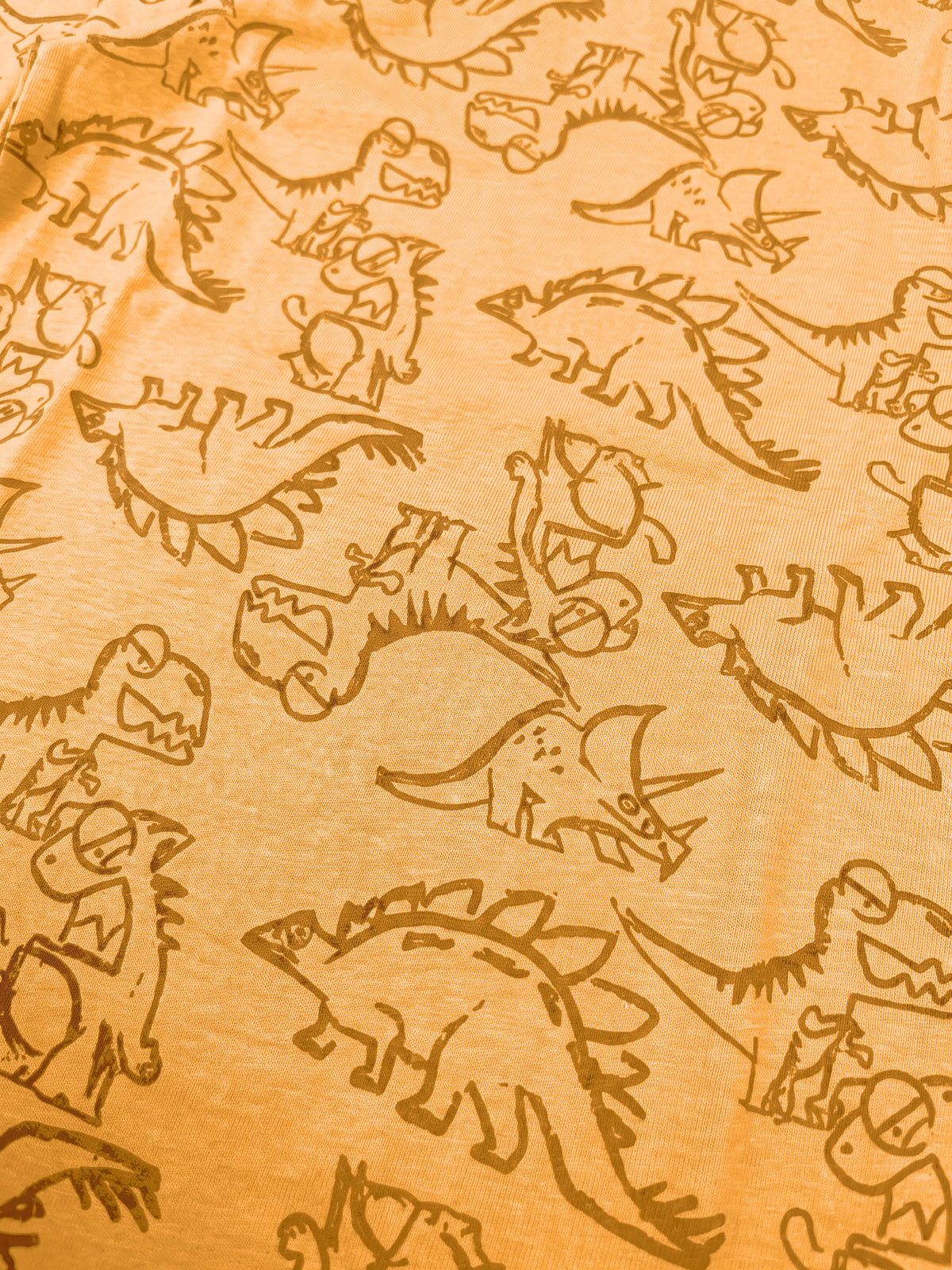 Orange Dinosaurs | Chlapčenské tričko s dlhým rukávom - klasický strih