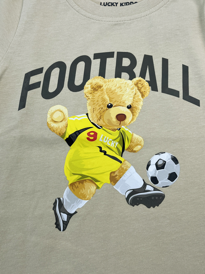 Sand Football Teddy | Chlapčenské tričko s dlhým rukávom - klasický strih