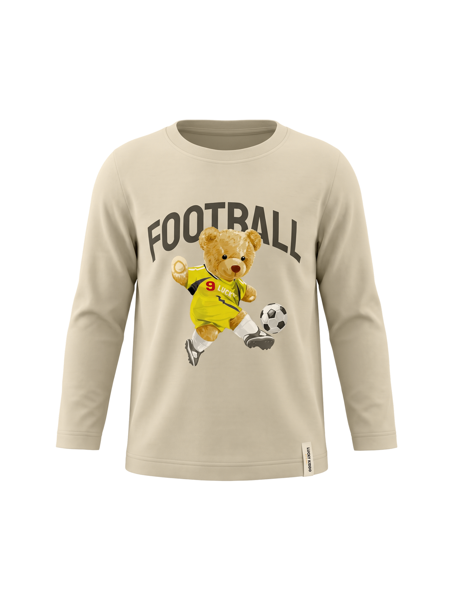 Sand Football Teddy | Chlapčenské tričko s dlhým rukávom - klasický strih