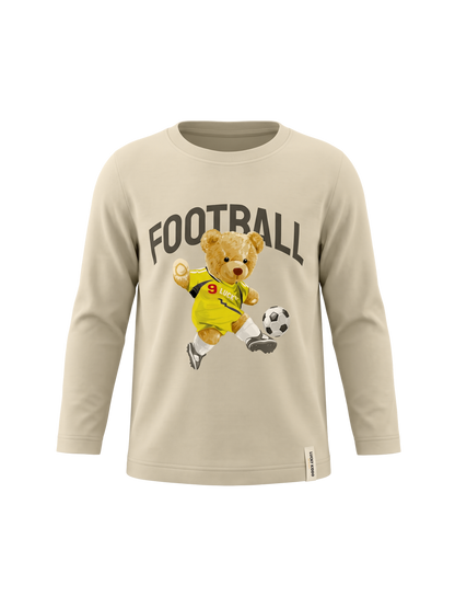 Sand Football Teddy | Chlapčenské tričko s dlhým rukávom - klasický strih