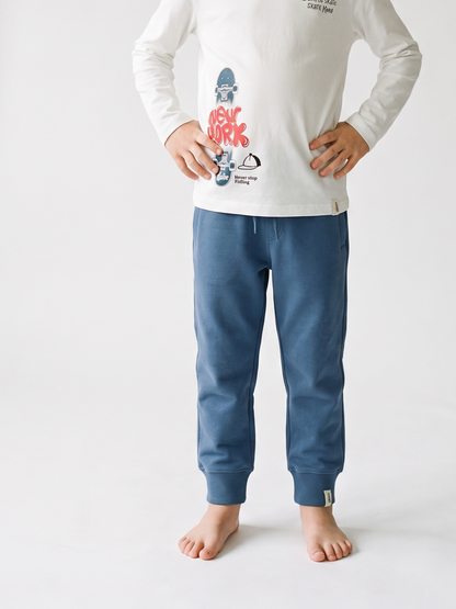 Navy Classic Vibe | Chlapčenské tepláky - klasický strih