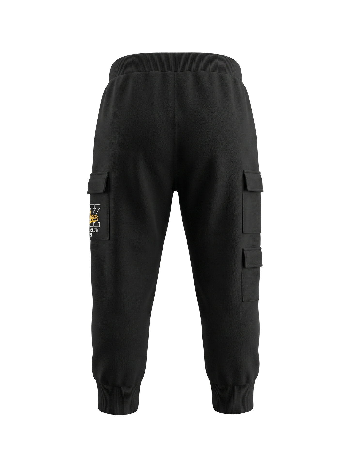 Black Cargo Vibe | Chlapčenské cargo tepláky - voľný strih