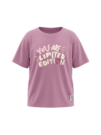 Lilac Limited Edition | Dievčenské tričko s krátkym rukávom - voľný strih